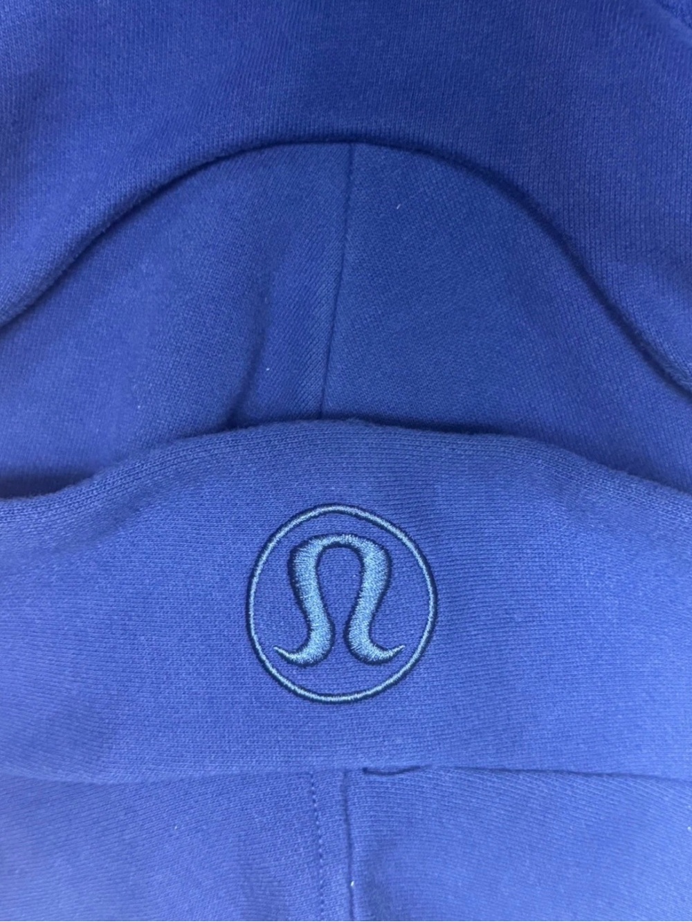 Lululemon Royal Blue Scuba Oversized Side Slid Pullover Hoodie - Picture 4 of 5